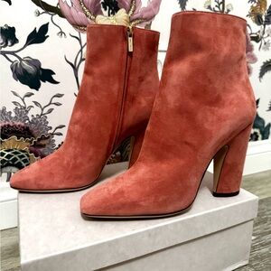 Jimmy Choo Mirren 85 ankle boots in Rosewood Suede (41)